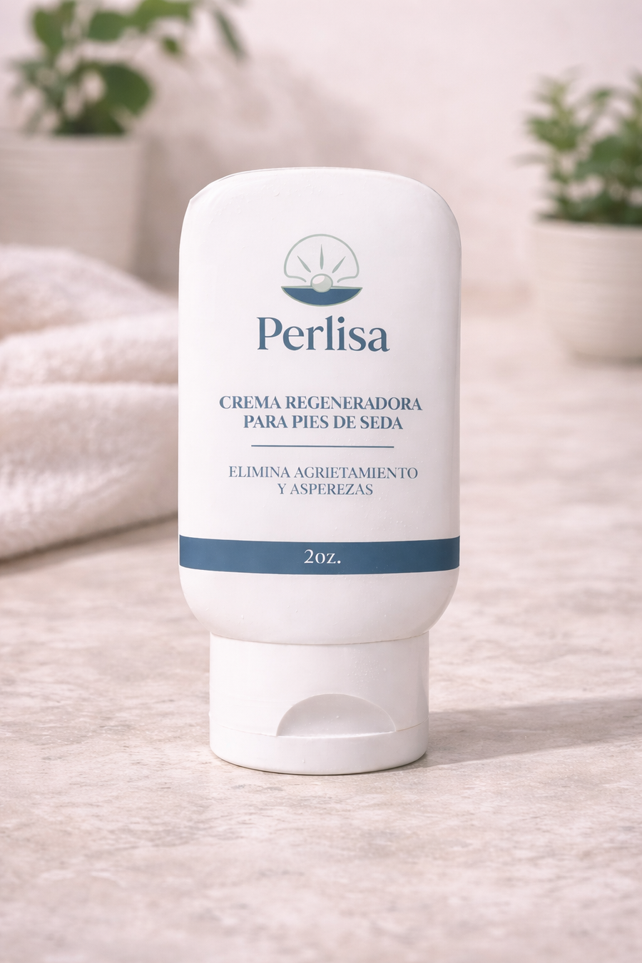 Crema regeneradora para pies agrietados Perlisa de 2 oz